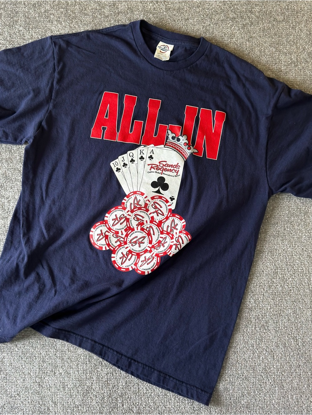 Vintage ALL-IN Casino Poker Sands Regency Hotel Reno Nevada Delta Pro Weight LG